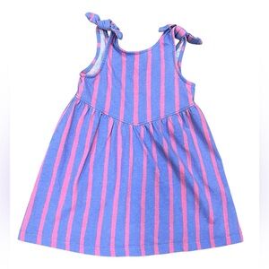 Zara Girls Sleeveless Stripe Dress in Purple and Pink